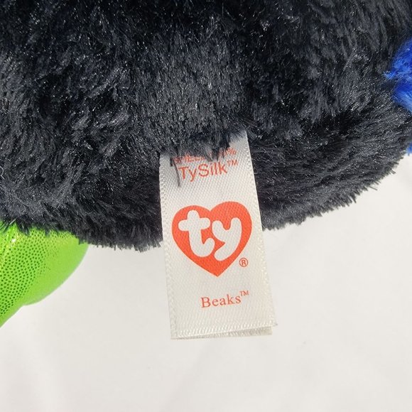 TySilk Beanie Boos 9" “BEAKS” the Toucan Plush Stuffed Animal - Picture 7 of 8
